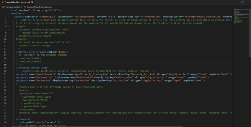 Using PowerApps Component Framework add Power Virtual Agent bot to PowerApps Canvas App